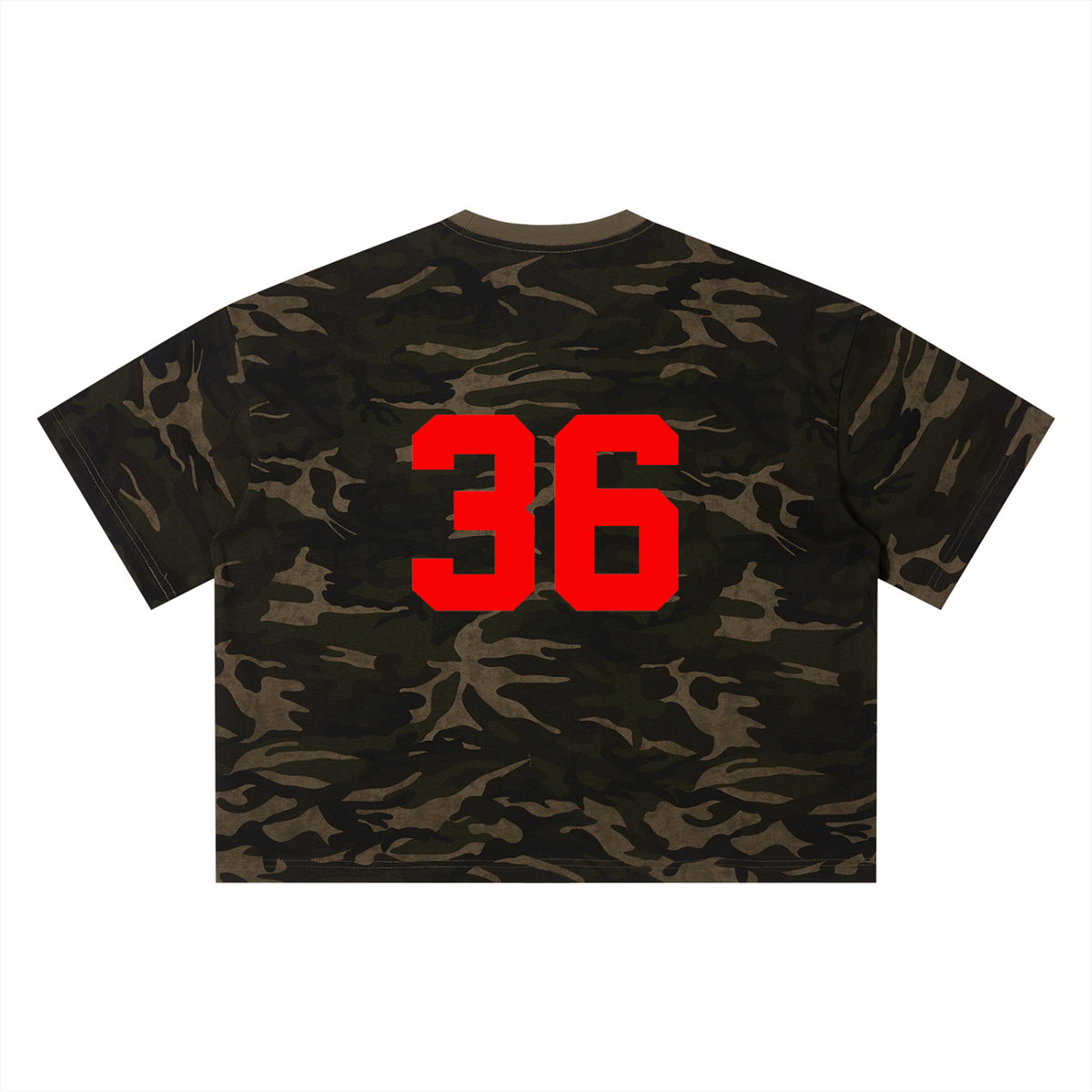 "Evots" Camo Boxy T-Shirt